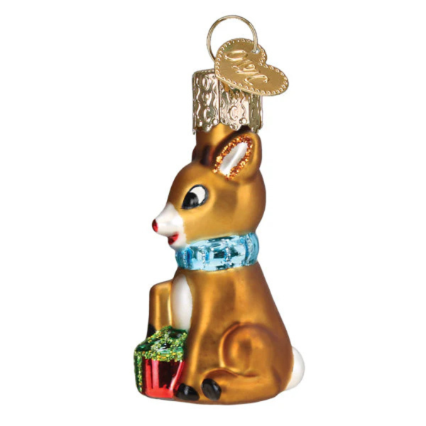 Old World Christmas Mini Rudolph the Red Nose Reindeer Ornament Online now