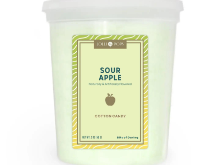 Lolli & Pops Sour Apple Cotton Candy For Cheap