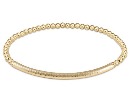 Enewton Classic Gold Bliss Bar Textured Bracelet For Cheap