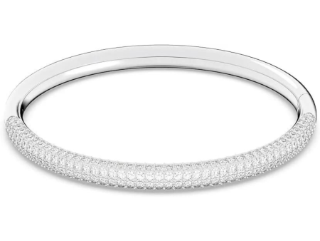 Swarovski Stone Bangle - Silver - Small on Sale