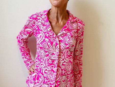 Lilly Pulitzer PJ Knit Button-Up Top - Absolutely Flamazing Cheap