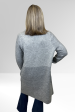 Liverpool Open Front Shawl Sweater Coat - Grey Patterend Discount