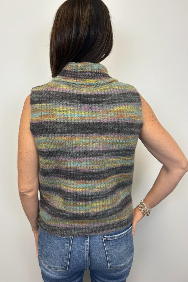 Molly Bracken Knitted Sleeveless Sweater - Grey Online