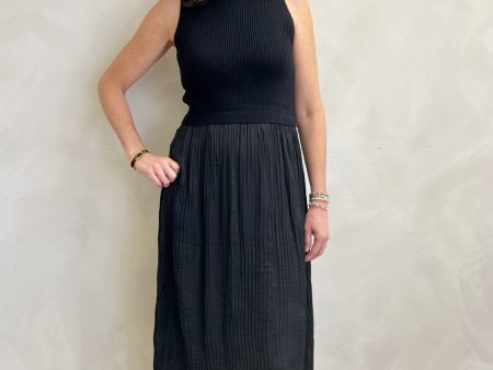 Tribal Sleeveless Twofer Maxi Dress - Black Hot on Sale