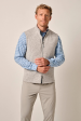 Johnnie-O Denali Vest- Light Grey For Sale