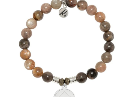 T. Jazelle Home is Where the Heart is Charm Bracelet - Sand Moonstone Online Sale